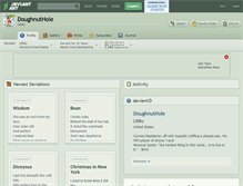 Tablet Screenshot of doughnuthole.deviantart.com