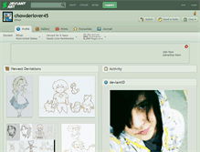 Tablet Screenshot of chowderlover45.deviantart.com
