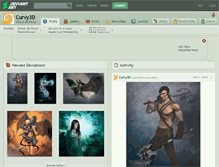 Tablet Screenshot of curvy3d.deviantart.com