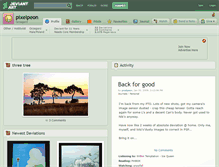 Tablet Screenshot of pixelpeon.deviantart.com