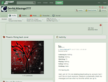 Tablet Screenshot of devilslittleangel777.deviantart.com