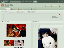 Tablet Screenshot of hauntedking.deviantart.com