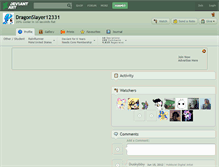 Tablet Screenshot of dragonslayer12331.deviantart.com