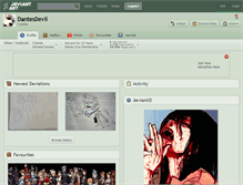 Tablet Screenshot of dantesdevil.deviantart.com