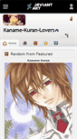 Mobile Screenshot of kaname-kuran-lovers.deviantart.com