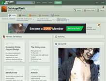 Tablet Screenshot of darkangelfleck.deviantart.com