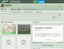 Tablet Screenshot of angelxblue.deviantart.com