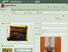 Tablet Screenshot of music-makes-us.deviantart.com