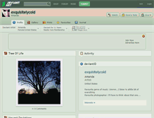Tablet Screenshot of exquisitelycold.deviantart.com