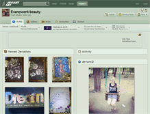 Tablet Screenshot of evanescent-beauty.deviantart.com