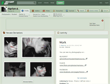 Tablet Screenshot of marion-a.deviantart.com