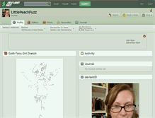 Tablet Screenshot of littlepeachfuzz.deviantart.com