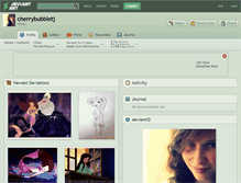 Tablet Screenshot of cherrybubbletj.deviantart.com