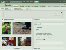 Tablet Screenshot of chemiker.deviantart.com