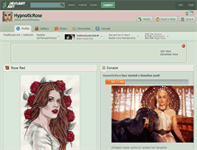 Tablet Screenshot of hypnoticrose.deviantart.com