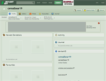 Tablet Screenshot of cerealbear19.deviantart.com