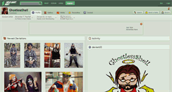 Desktop Screenshot of ghostlessshell.deviantart.com