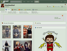 Tablet Screenshot of ghostlessshell.deviantart.com