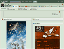 Tablet Screenshot of meanpete.deviantart.com