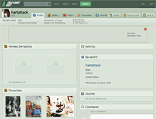 Tablet Screenshot of hartattack.deviantart.com