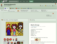 Tablet Screenshot of divacrazydrawer18.deviantart.com