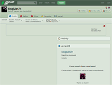 Tablet Screenshot of kingjules71.deviantart.com