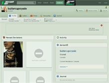 Tablet Screenshot of buttercupcryssie.deviantart.com