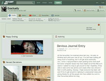 Tablet Screenshot of exactually.deviantart.com