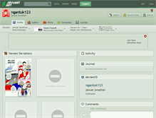 Tablet Screenshot of ngantuk123.deviantart.com