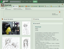 Tablet Screenshot of blood-lust.deviantart.com