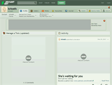 Tablet Screenshot of krineth.deviantart.com