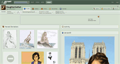 Desktop Screenshot of daughtergothel.deviantart.com