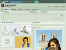 Tablet Screenshot of daughtergothel.deviantart.com