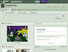 Tablet Screenshot of luxiotheechidna.deviantart.com