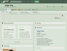 Tablet Screenshot of ginger-king.deviantart.com
