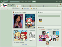 Tablet Screenshot of disneyoc.deviantart.com