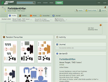 Tablet Screenshot of forbiddenkhfan.deviantart.com