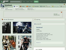 Tablet Screenshot of delutional.deviantart.com
