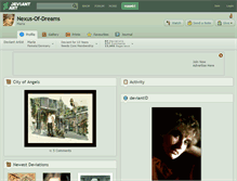 Tablet Screenshot of nexus-of-dreams.deviantart.com