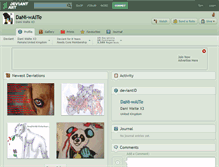 Tablet Screenshot of dani-waite.deviantart.com