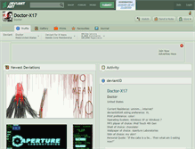 Tablet Screenshot of doctor-x17.deviantart.com