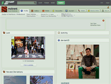 Tablet Screenshot of mctrent.deviantart.com