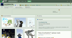 Desktop Screenshot of crowfeatherclub.deviantart.com