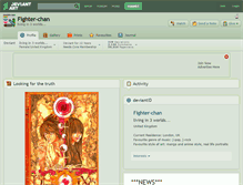 Tablet Screenshot of fighter-chan.deviantart.com