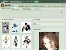 Tablet Screenshot of maedelin.deviantart.com