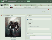 Tablet Screenshot of polarlex.deviantart.com
