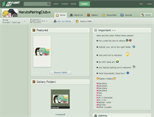 Tablet Screenshot of narutopairingclub.deviantart.com