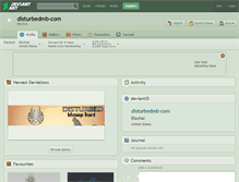 Tablet Screenshot of disturbedmb-com.deviantart.com