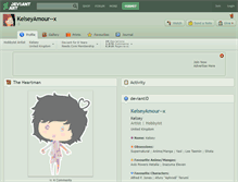 Tablet Screenshot of kelseyamour--x.deviantart.com