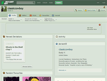 Tablet Screenshot of classiccowboy.deviantart.com